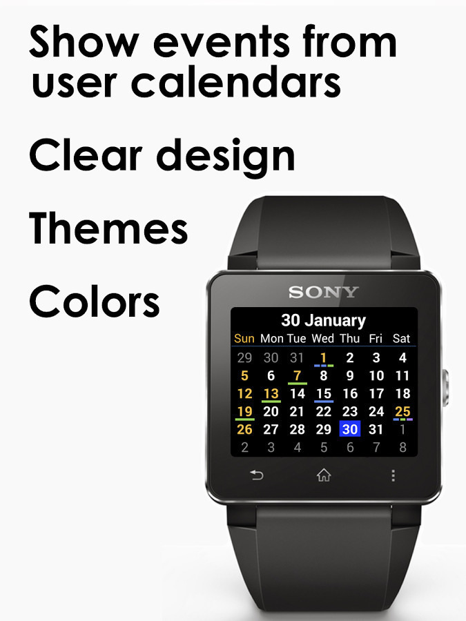 Calendar SmartWatch for Android Free Download