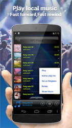 android mp3 url stream player background